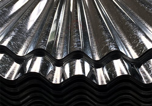 Produit en acierle galvanisée Galvanized corrugated sheet 1