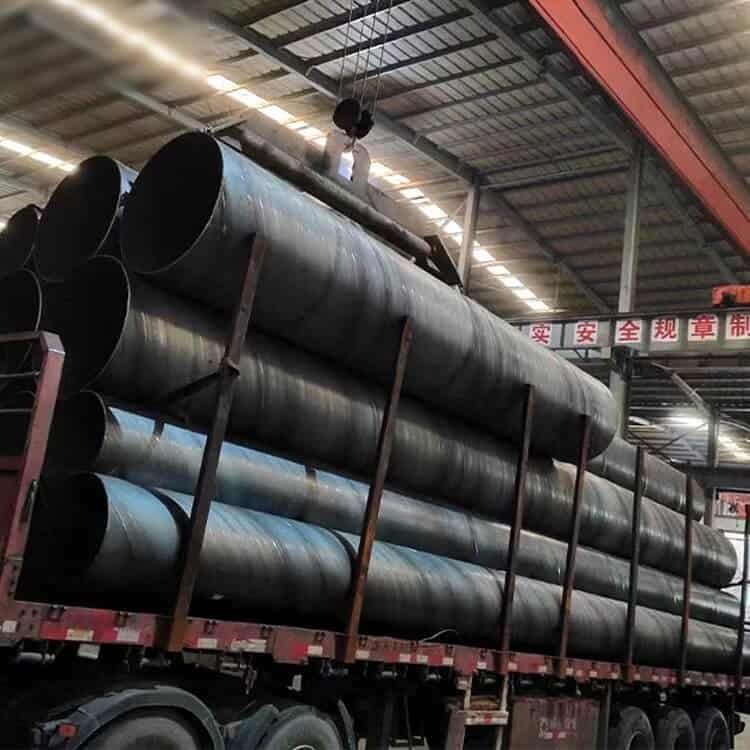 Karbon Polad Spiral Boru 18 Carbon Steel Spiral Pipe Delivery