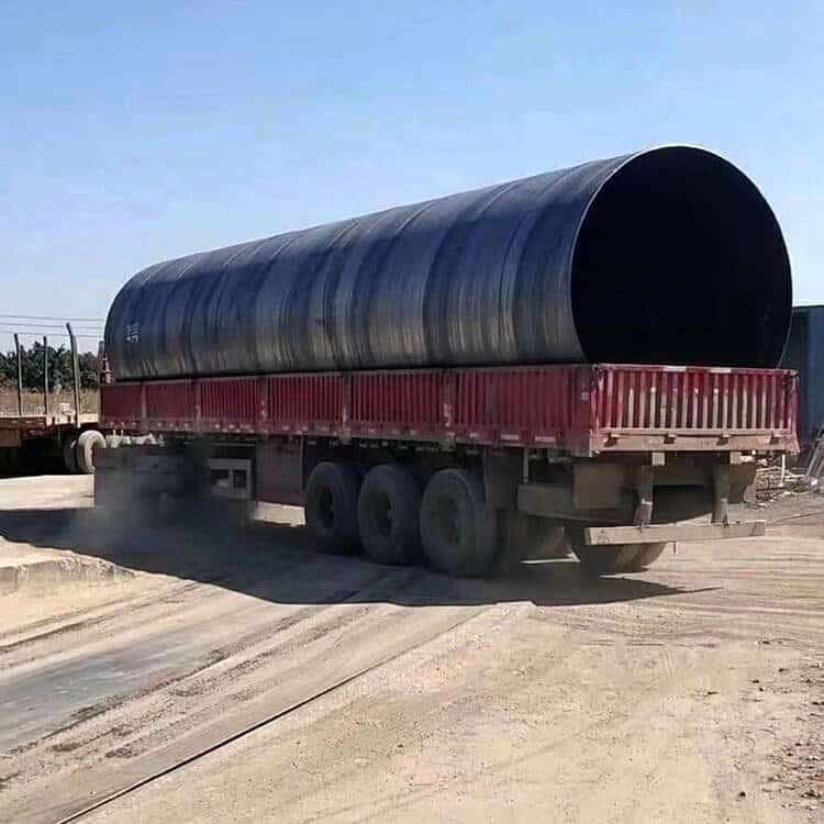 Karbon Polad Spiral Boru Çatdırılması1 Carbon Steel Spiral Pipe Delivery1