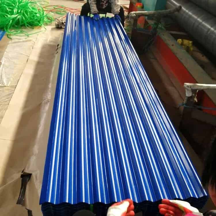 컬러 코팅 골판지 16 Color Coated Corrugated Sheet Production3