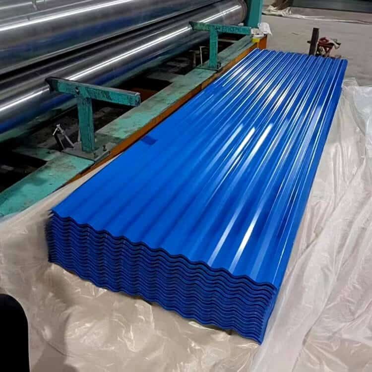 컬러 코팅 골판지 18 Color Coated Corrugated Sheet Production4
