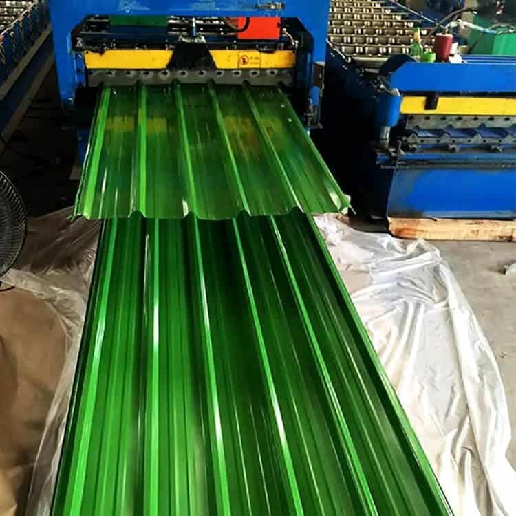 컬러 코팅 골판지 12 Color Coated Corrugated Sheet Production6