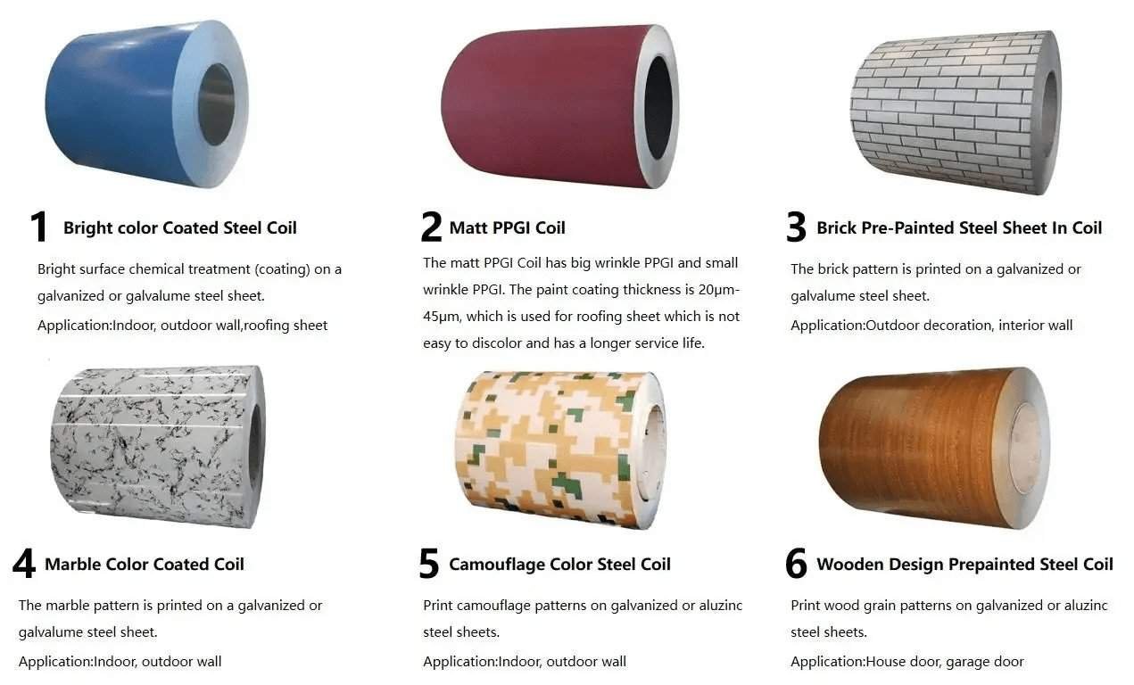 カラーコーティングされたスチールコイル 10 Color Coated Steel Coils 1