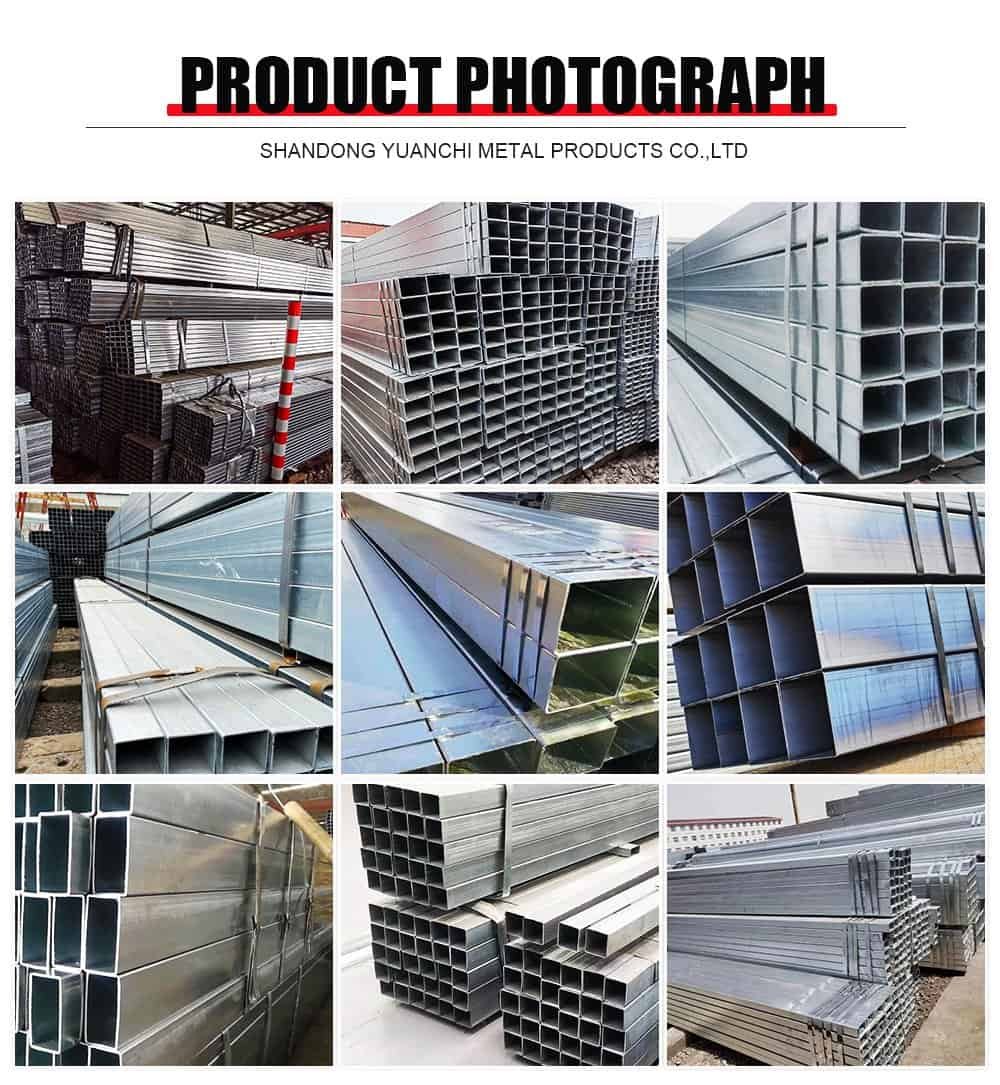ASTM A653 Galvanized Square Tubes