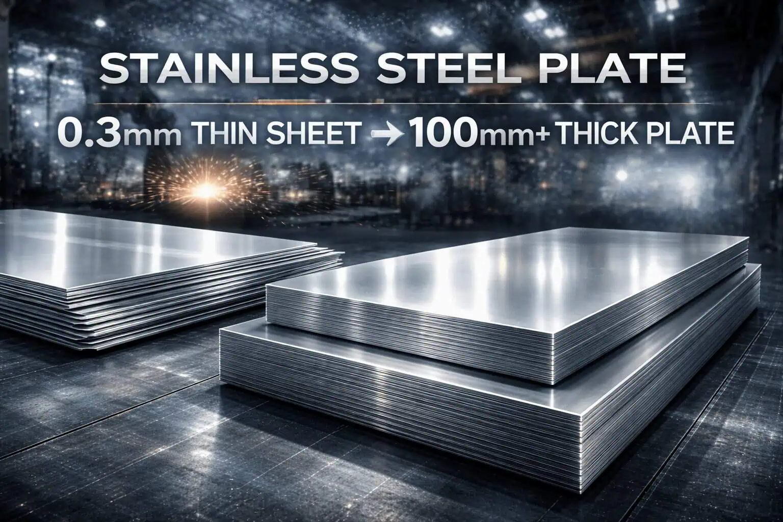 What is The Stainless Steel Plate Thickness? 1 A stack of stainless steel plates of various thicknesses