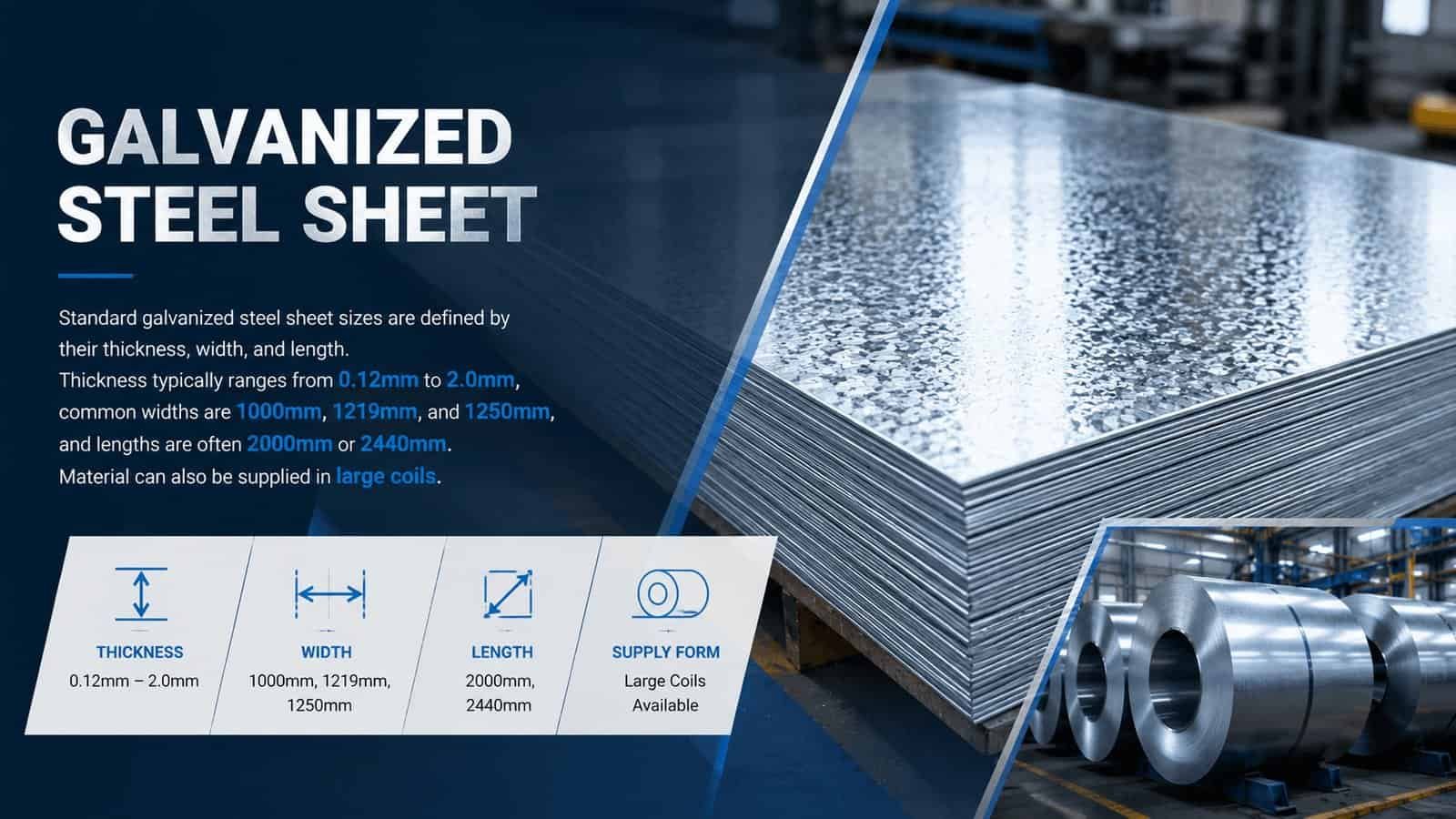 Standard Galvanized Steel Sheet Sizes Galvanized Steel Sheet Sizes