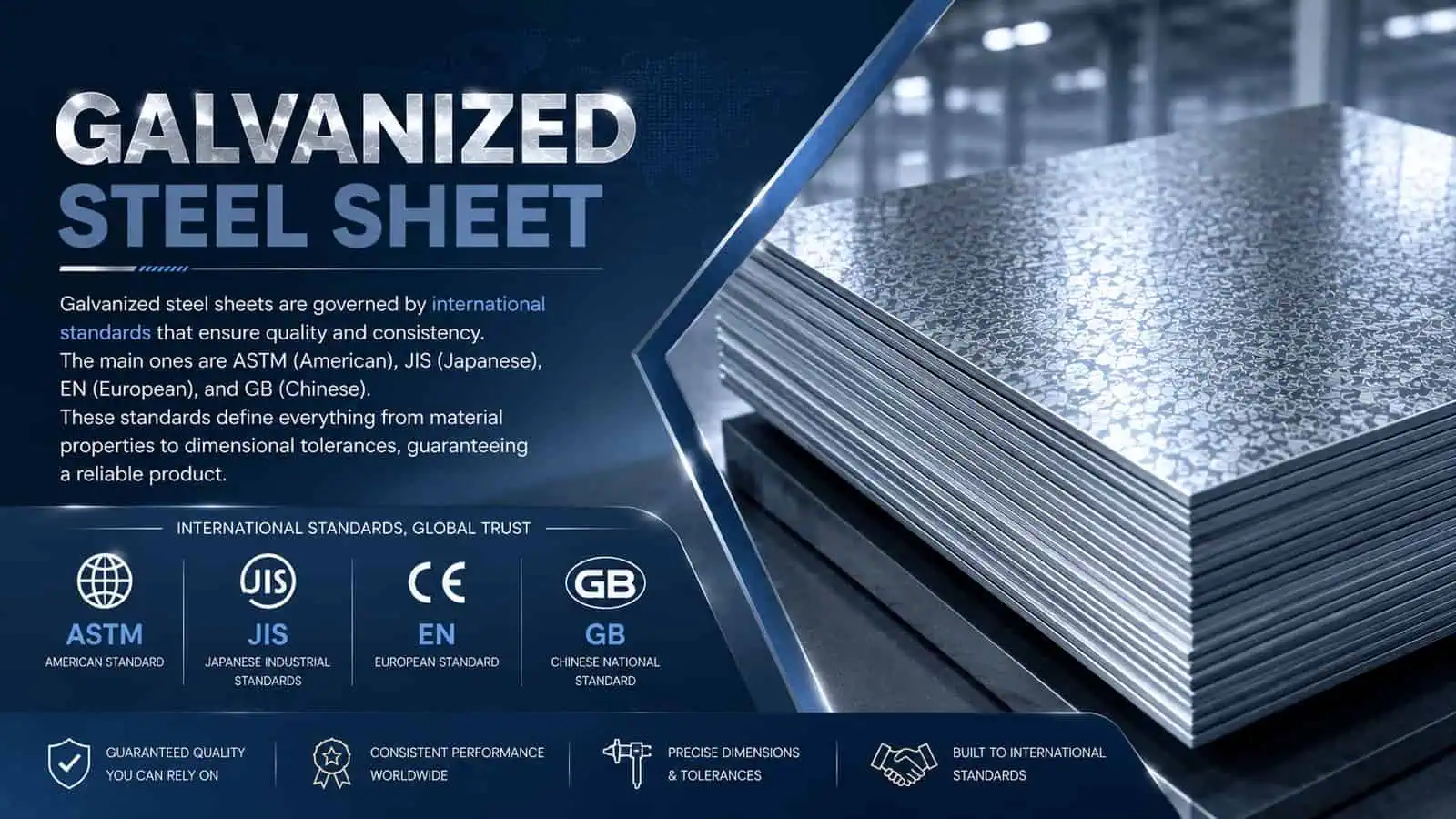 International Steel Standards galvanized steel sheet standard