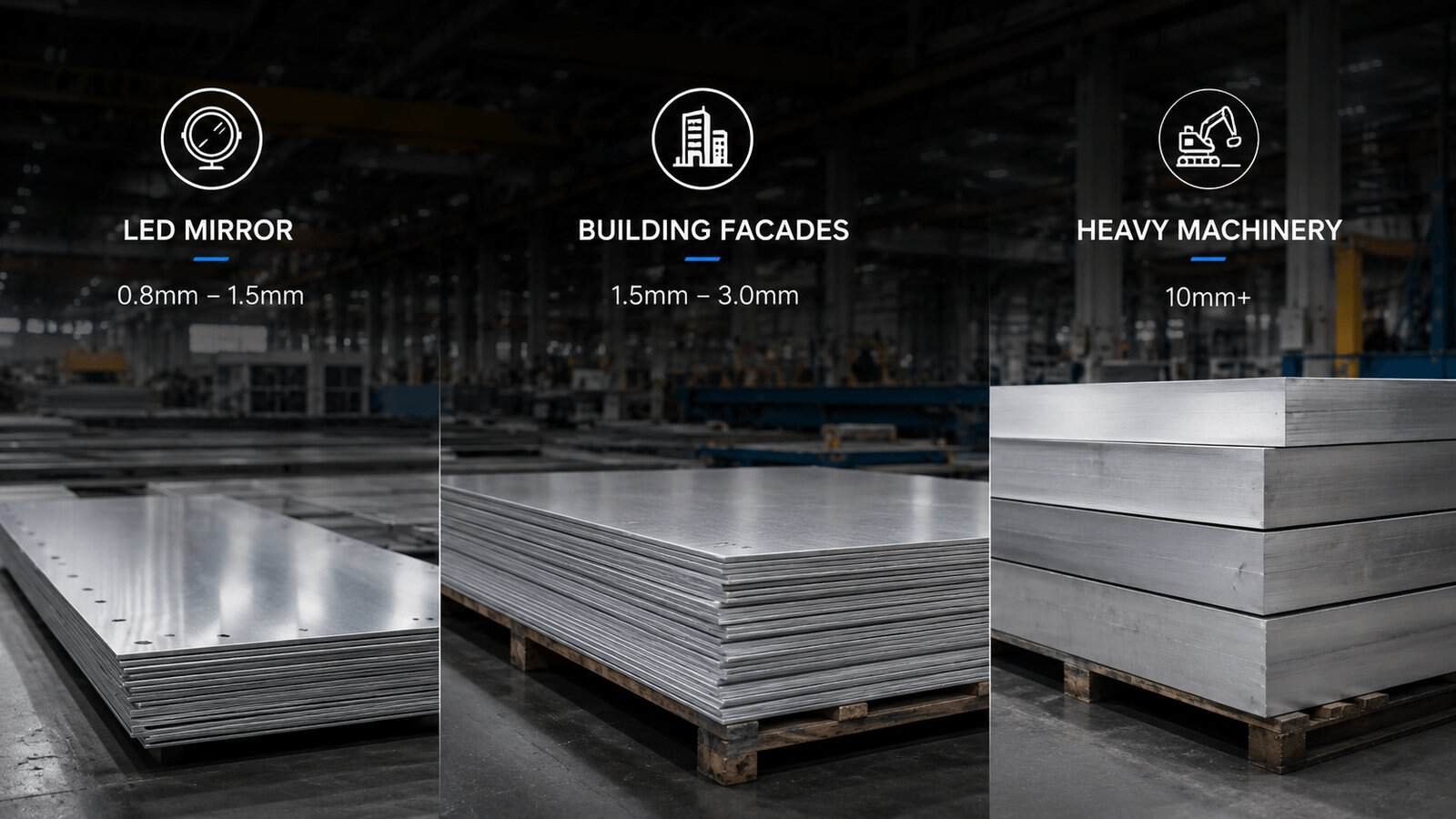 Real-Life Applications of Aluminum Thickness aluminum plates banner