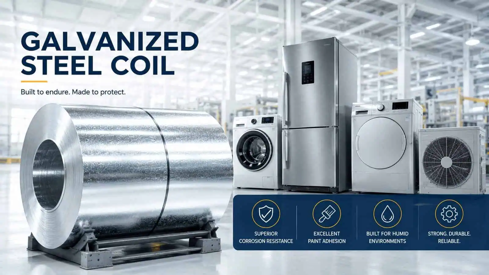 Home Appliance Applications for Galvanized Steel Coil Galvanized Steel Coil2